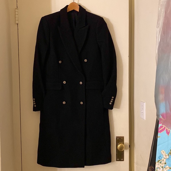 The Kooples rocker chic oversized wool coat double-breasted 34 - Picture 12 of 14